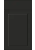 Bella Supermatt Graphite : Style : Dalton. MDF Vinyl Wrapped Door/Drawer