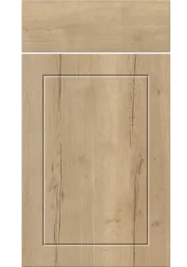 Click Here To Enlarge This Photo Of Bella Halifax Natural Oak : Style : Dalton. MDF Vinyl Wrapped Door/Drawer