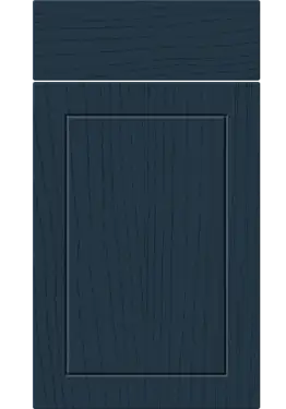 Click Here To Enlarge This Photo Of Bella Paintflow Matt Indigo Blue : Style : Dalton. MDF Vinyl Wrapped Door/Drawer