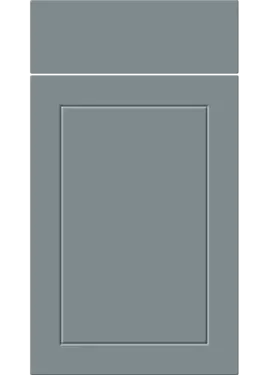 Click Here To Enlarge This Photo Of Bella Supermatt Mood Grey : Style : Dalton. MDF Vinyl Wrapped Door/Drawer