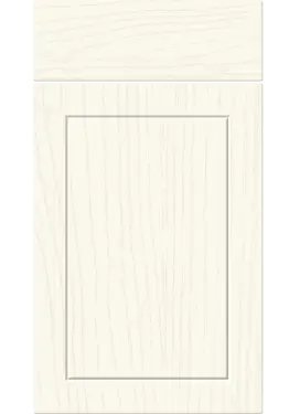 Click Here To Enlarge This Photo Of Bella Paintflow Matt White : Style : Dalton. MDF Vinyl Wrapped Door/Drawer