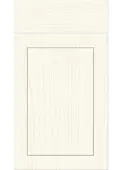 Bella Paintflow Matt White : Style : Dalton. MDF Vinyl Wrapped Door/Drawer