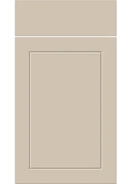 Click Here To Enlarge This Photo Of Bella Supermatt Macademia : Style : Dalton. MDF Vinyl Wrapped Door/Drawer