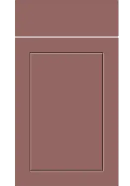 Click Here To Enlarge This Photo Of Bella Supermatt Rusty Red : Style : Dalton. MDF Vinyl Wrapped Door/Drawer