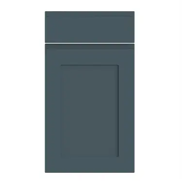 Click Here To Enlarge This Photo Of Bella Supermatt Colonial Blue : Style : Elland. MDF Vinyl Wrapped Door/Drawer