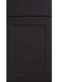 Bella Supermatt Black : Style : Elland. MDF Vinyl Wrapped Door/Drawer