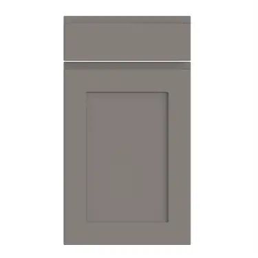 Click Here To Enlarge This Photo Of Bella Supermatt Dust Grey : Style : Elland. MDF Vinyl Wrapped Door/Drawer