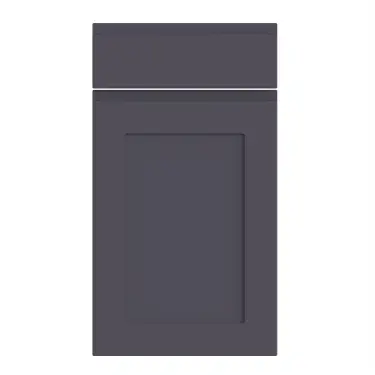Click Here To Enlarge This Photo Of Bella Supermatt Indigo Blue : Style : Elland. MDF Vinyl Wrapped Door/Drawer