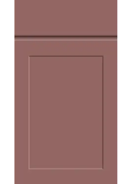 Click Here To Enlarge This Photo Of Bella Supermatt Rusty Red : Style : Elland. MDF Vinyl Wrapped Door/Drawer