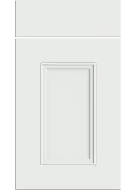 Click Here To Enlarge This Photo Of Bella Satin White : Style : Buxton. MDF Vinyl Wrapped Door/Drawer