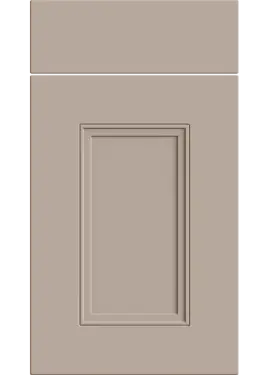 Click Here To Enlarge This Photo Of Bella Supermatt Cashmere : Style : Buxton. MDF Vinyl Wrapped Door/Drawer