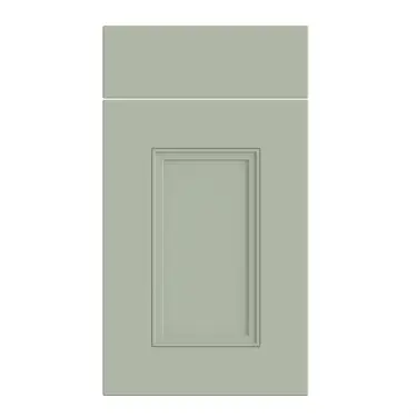 Click Here To Enlarge This Photo Of Bella Supermatt Sage Green : Style : Buxton. MDF Vinyl Wrapped Door/Drawer