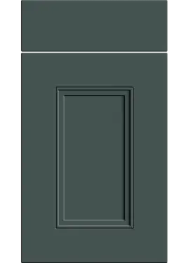 Click Here To Enlarge This Photo Of Bella Supermatt Kombu Green : Style : Buxton. MDF Vinyl Wrapped Door/Drawer