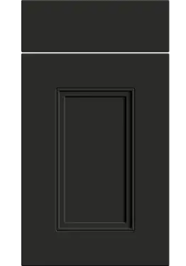 Click Here To Enlarge This Photo Of Bella Supermatt Graphite : Style : Buxton. MDF Vinyl Wrapped Door/Drawer