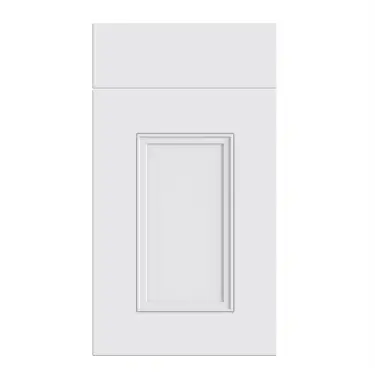 Click Here To Enlarge This Photo Of Bella Supermatt White : Style : Buxton. MDF Vinyl Wrapped Door/Drawer