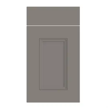 Click Here To Enlarge This Photo Of Bella Supermatt Dust Grey : Style : Buxton. MDF Vinyl Wrapped Door/Drawer