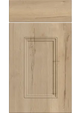 Click Here To Enlarge This Photo Of Bella Halifax Natural Oak : Style : Buxton. MDF Vinyl Wrapped Door/Drawer