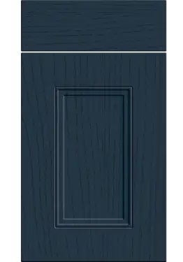 Click Here To Enlarge This Photo Of Bella Paintflow Matt Indigo Blue : Style : Buxton. MDF Vinyl Wrapped Door/Drawer