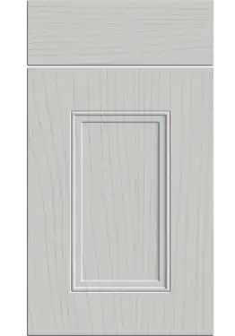 Click Here To Enlarge This Photo Of Bella Paintflow Matt Light Grey : Style : Buxton. MDF Vinyl Wrapped Door/Drawer