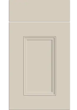 Click Here To Enlarge This Photo Of Bella Supermatt Taupe Grey : Style : Buxton. MDF Vinyl Wrapped Door/Drawer