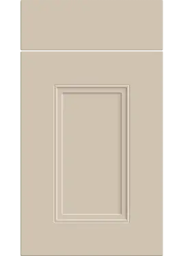 Click Here To Enlarge This Photo Of Bella Supermatt Macademia : Style : Buxton. MDF Vinyl Wrapped Door/Drawer
