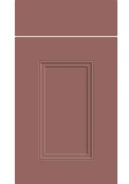 Click Here To Enlarge This Photo Of Bella Supermatt Rusty Red : Style : Buxton. MDF Vinyl Wrapped Door/Drawer