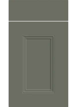 Click Here To Enlarge This Photo Of Bella Supermatt Smoke Green : Style : Buxton. MDF Vinyl Wrapped Door/Drawer