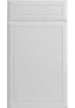 Click Here To Enlarge This Photo Of Bella Porcelain White : Style Euroline. MDF Vinyl Wrapped Door/Drawer