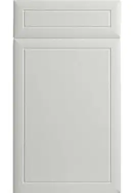 Click Here To Enlarge This Photo Of Bella Satin White : Style : Euroline. MDF Vinyl Wrapped Door/Drawer