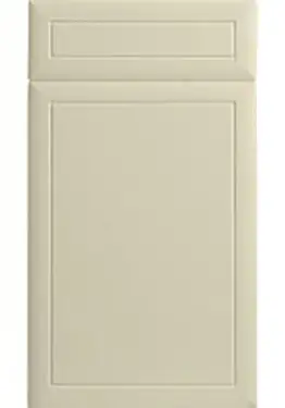 Click Here To Enlarge This Photo Of Bella Alabaster : Style : Euroline. MDF Vinyl Wrapped Door/Drawer