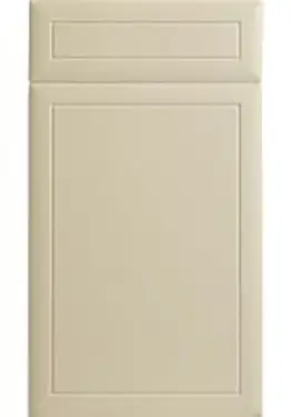 Click Here To Enlarge This Photo Of Bella Ivory : Style : Euroline. MDF Vinyl Wrapped Door/Drawer