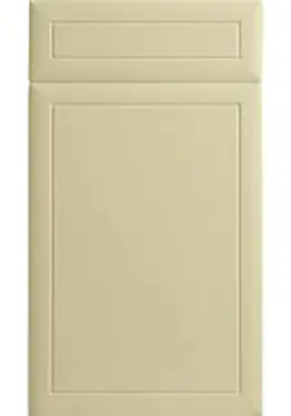 Click Here To Enlarge This Photo Of Bella Vanilla : Style : Euroline. MDF Vinyl Wrapped Door/Drawer