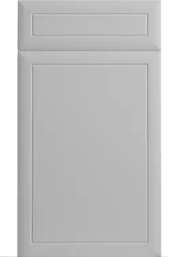 Click Here To Enlarge This Photo Of Bella Matt Dove Grey : Style : Euroline. MDF Vinyl Wrapped Door/Drawer