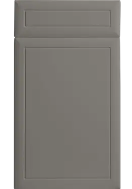 Click Here To Enlarge This Photo Of Bella Supermatt Taupe : Style : Euroline. MDF Vinyl Wrapped Door/Drawer