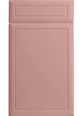 Click Here To Enlarge This Photo Of Bella Supermatt Blush Pink : Style : Euroline. MDF Vinyl Wrapped Door/Drawer