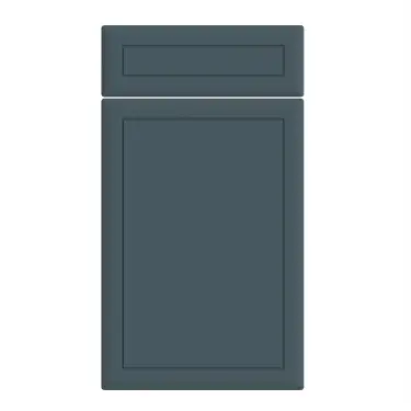 Click Here To Enlarge This Photo Of Bella Supermatt Colonial Blue : Style : Euroline. MDF Vinyl Wrapped Door/Drawer