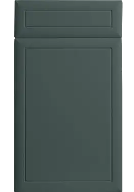 Click Here To Enlarge This Photo Of Bella Supermatt Kombu Green : Style : Euroline. MDF Vinyl Wrapped Door/Drawer