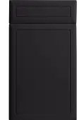 Bella Supermatt Black : Style : Euroline. MDF Vinyl Wrapped Door/Drawer