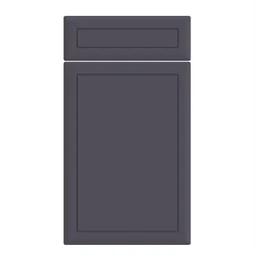 Click Here To Enlarge This Photo Of Bella Supermatt Indigo Blue : Style : Euroline. MDF Vinyl Wrapped Door/Drawer