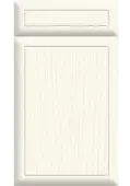 Bella Paintflow Matt White : Style : Euroline. MDF Vinyl Wrapped Door/Drawer