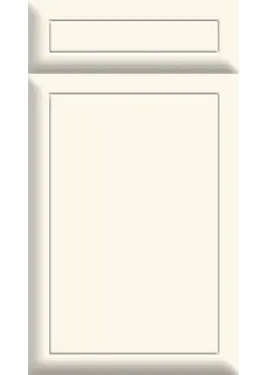 Click Here To Enlarge This Photo Of Bella Antique White : Style : Euroline. MDF Vinyl Wrapped Door/Drawer