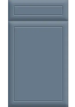 Click Here To Enlarge This Photo Of Bella Supermatt Misty Blue : Style : Euroline. MDF Vinyl Wrapped Door/Drawer
