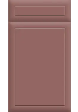 Click Here To Enlarge This Photo Of Bella Supermatt Rusty Red : Style : Euroline. MDF Vinyl Wrapped Door/Drawer