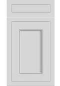 Bella Porcelain White : Style Helmsley. MDF Vinyl Wrapped Door/Drawer
