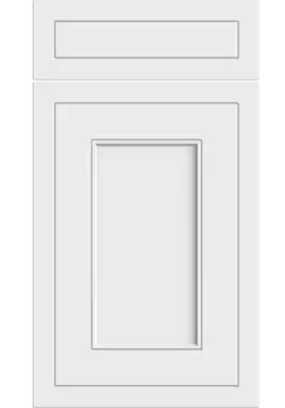 Click Here To Enlarge This Photo Of Bella Satin White : Style : Helmsley. MDF Vinyl Wrapped Door/Drawer