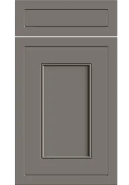 Click Here To Enlarge This Photo Of Bella Supermatt Taupe : Style : Helmsley. MDF Vinyl Wrapped Door/Drawer