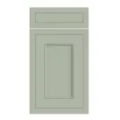 Bella Supermatt Sage Green : Style : Helmsley. MDF Vinyl Wrapped Door/Drawer
