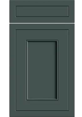 Click Here To Enlarge This Photo Of Bella Supermatt Kombu Green : Style : Helmsley. MDF Vinyl Wrapped Door/Drawer