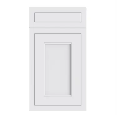 Click Here To Enlarge This Photo Of Bella Supermatt White : Style : Helmsley. MDF Vinyl Wrapped Door/Drawer