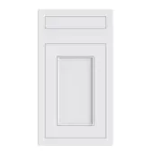 Bella Supermatt White : Style : Helmsley. MDF Vinyl Wrapped Door/Drawer